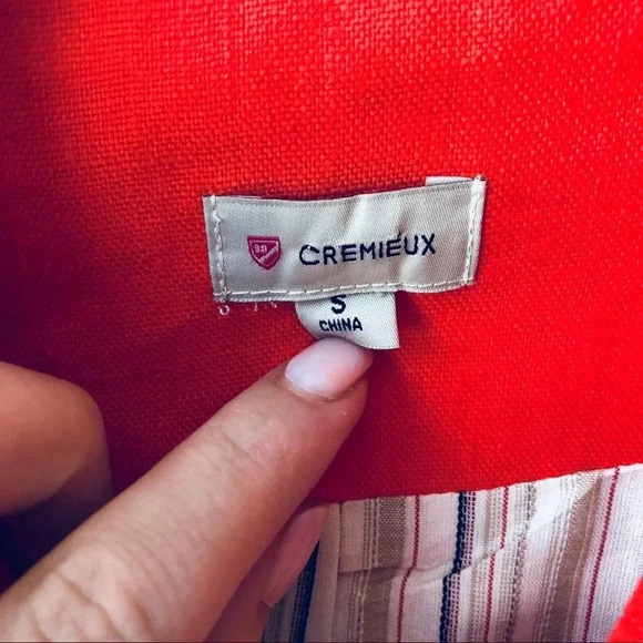 Cremieux Orange Blazer S - Picture 7 of 7